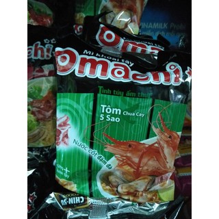 Combo 3 gói Mì tôm Omachi vị sườn, bò, tôm, xốt spaghetti 78g