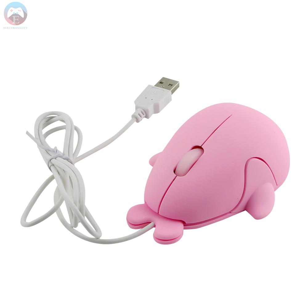 Ê Dolphin Shape Wired Mouse Cute Mini Laptop Mouse 800 DPI Optical Sensor/3 Buttons/Ergonomic Design/USB Powered Computer Mice for Windows PC Laptop Gamers Office/Home use