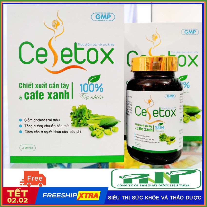 Viên Uống Thảo dược CELETOX GIẢM CÂN, GIẢM MỠ -CHIẾT XUẤT CẦN TÂY -Siêu thị sức khỏe