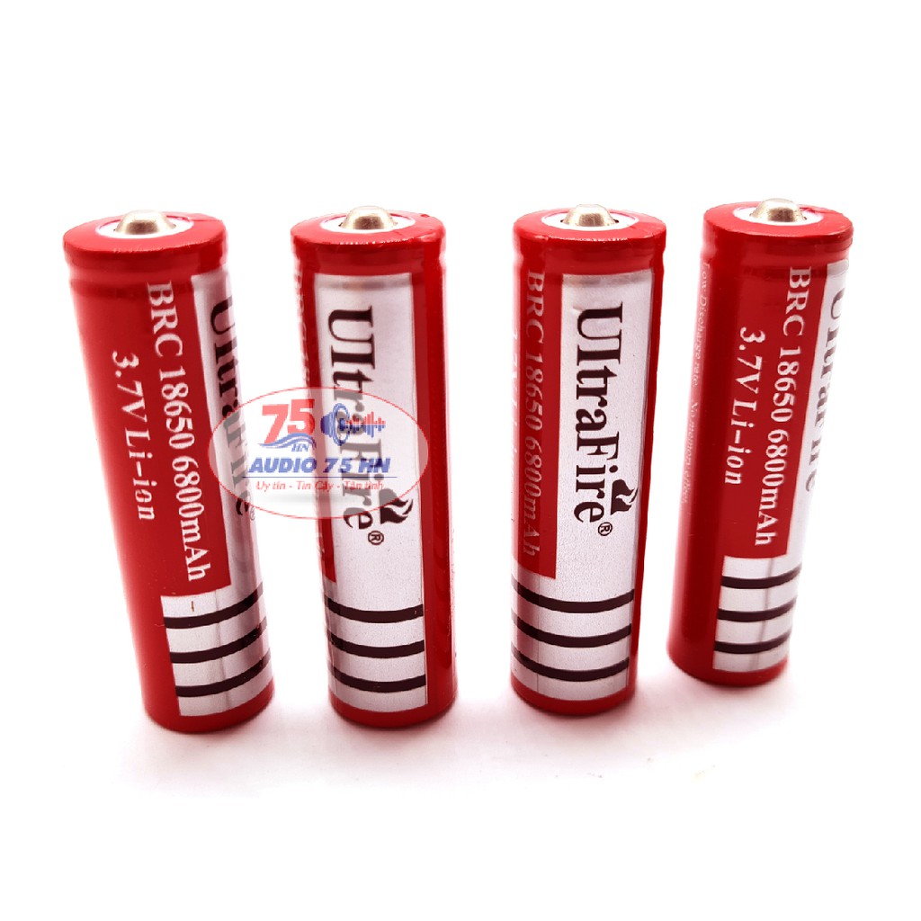 Combo 10 viên pin UItra đa năng - Pin 18650 6800mAh 3.7V Ultra Fire dung lượng cao và có thể sạc lại