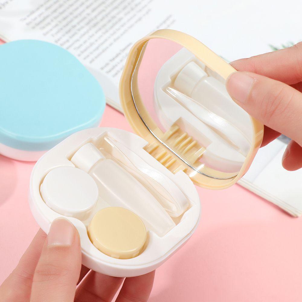 Hộp Đựng Kính Áp Tròng Mini Tráng Gương Phản Quang Ốp
