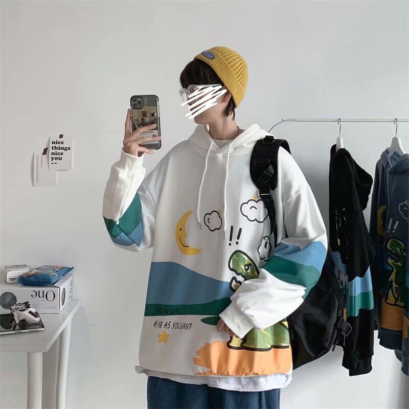 Áo khoác Khủng Long hoodie nam nữ Unisex Khủng Long Siêu Xinh Cho Mùa Đông - FREESIZE DƯỚI 60KG | BigBuy360 - bigbuy360.vn