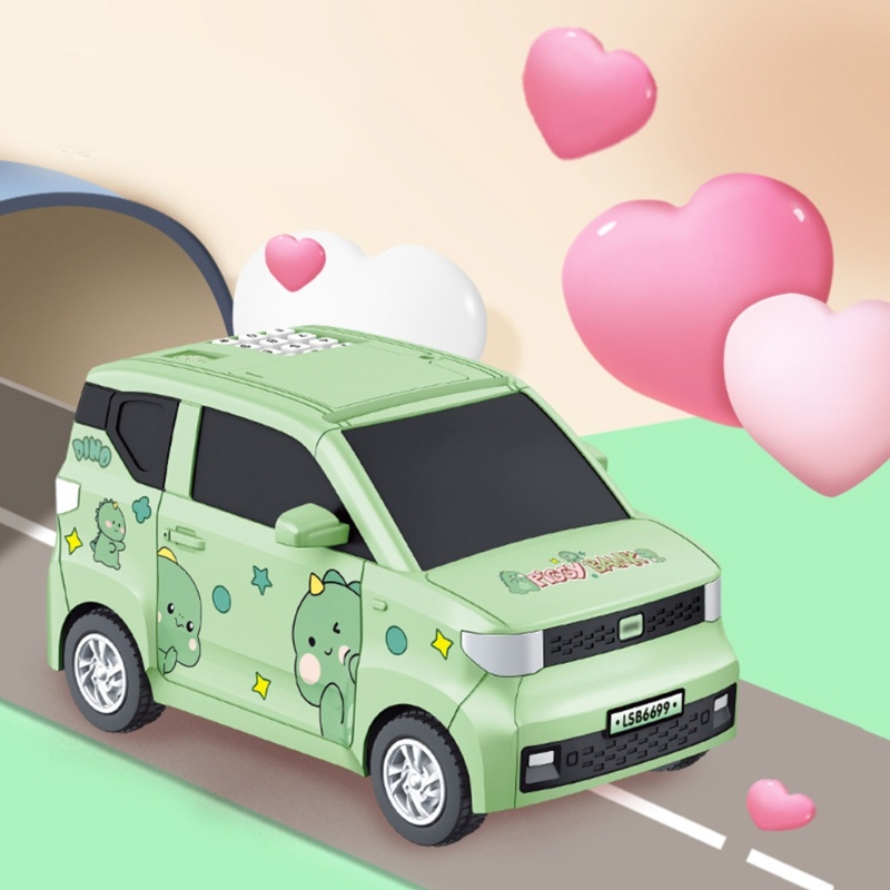 Ống Heo Tiết Kiệm Hình Xe Hơi Chạy Điện Mini Dành Cho Trẻ Em