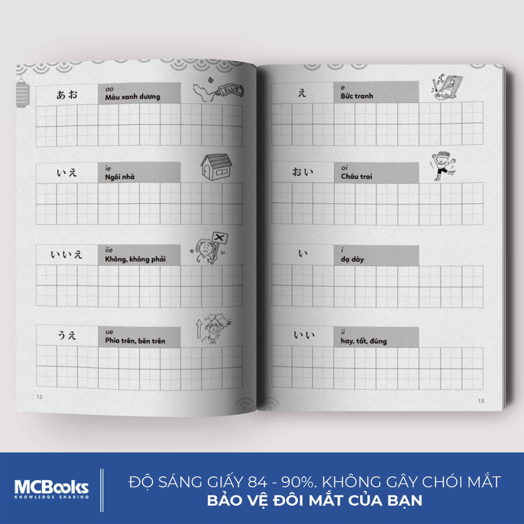 Sách Tập Viết Tiếng Nhật Bảng Chữ Cái Hiragana Dành Cho Người Bắt Đầu