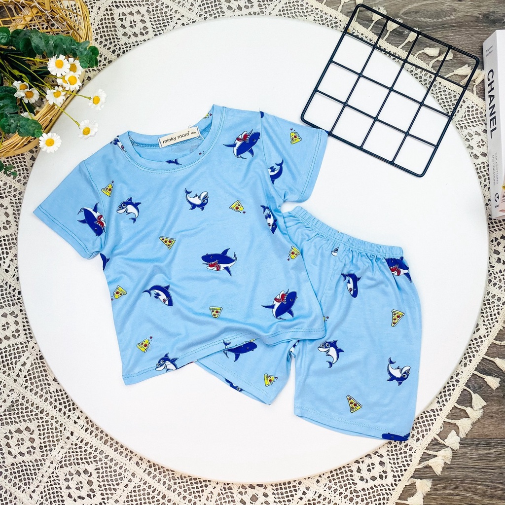 Đồ bộ MINKY MOM size đại cho bé trai bé gái cộc thun, quần áo trẻ em monky mom mặc nhà cho bé 1 2 3 4 5 6 7 8 tuổi BC032