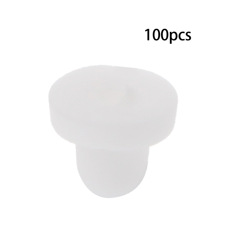 Set 100 Móc Khuyên Tai Bằng Silicon Có Đệm Cao Su Lưng