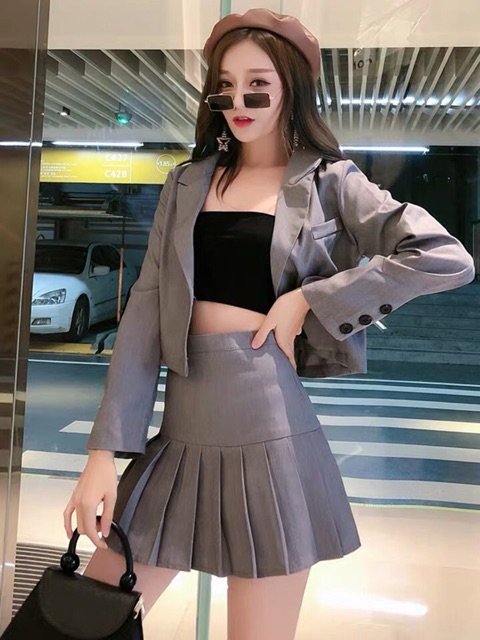 Set đồng phục vest và chân váy thanh lịch oder