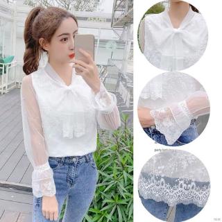 Áo voan hoa tay loe thời trang dành cho nữ