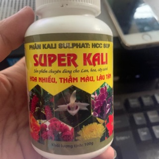 Phân bón lá super kali (hoa nhiều, thắm mầu, lâu tàn)