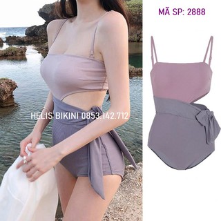 [Có sẵn kèm mút] 2888 Bikini đồ bơi 1 mảnh khoét eo siêu xinh có sẵn mút ngực Shop GYMSTORE