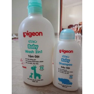 Combo 2 chai sữa tắm gội Pigeon luonghuenb