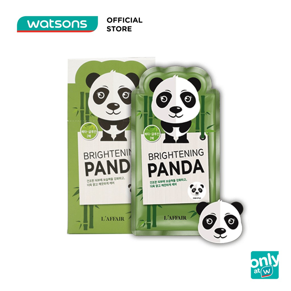 Mặt Nạ Rainbow L'affair Brightening Panda Mask Dưỡng Trắng, Tái Tạo, Trẻ Hóa Da Hộp 10 Miếng x 25ml