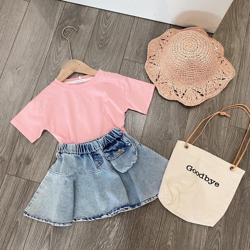 Xả Set áo cotton cổ tròn cv bò xkids