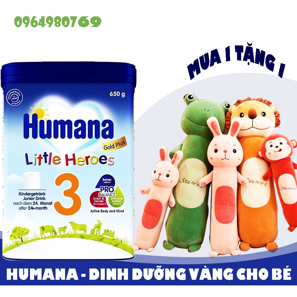 Sữa Humana Gold số 3 650gr (mẫu mới) date mới