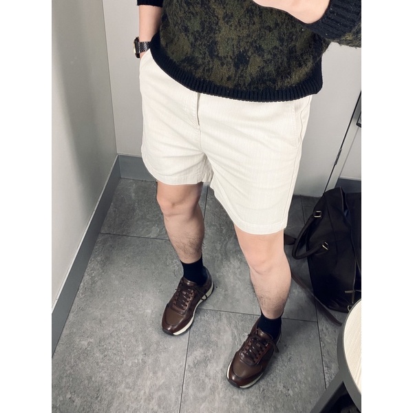 Quần Short Kaki Nam Vải Vân Gỗ