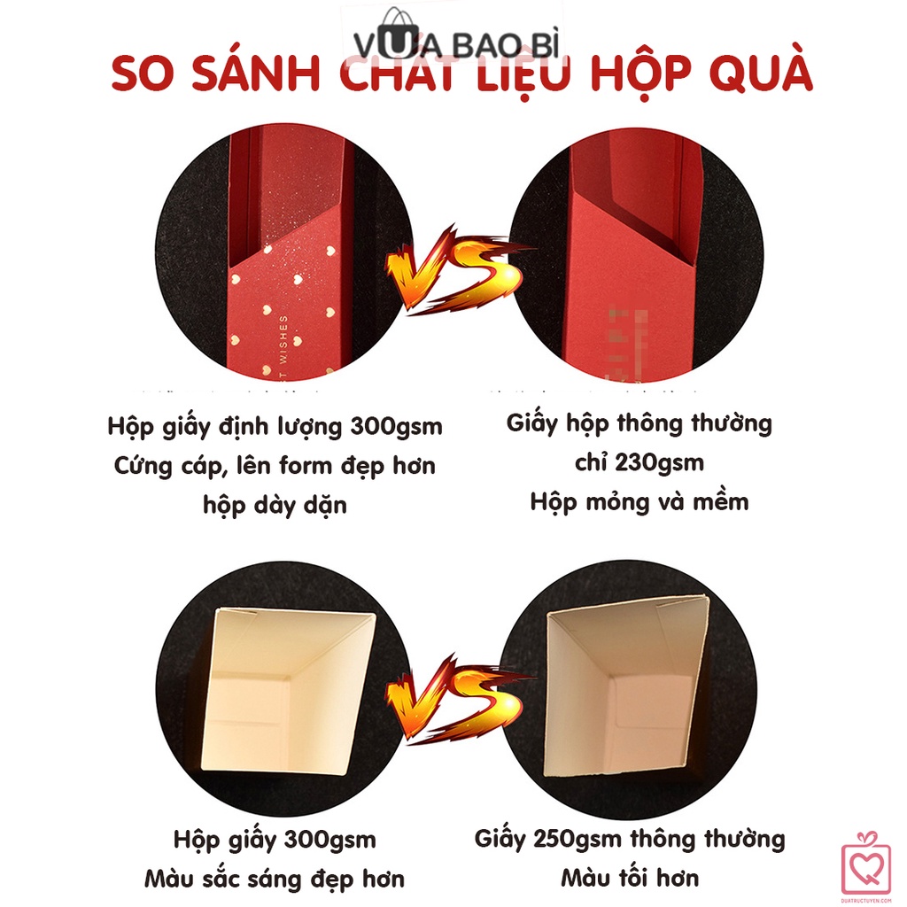 Hộp quà hình thỏi son độc đáo 13x3.5cm H03 hộp giấy đựng quà tặng valentine, 8/3, bánh kẹo, son môi mỹ phẩm