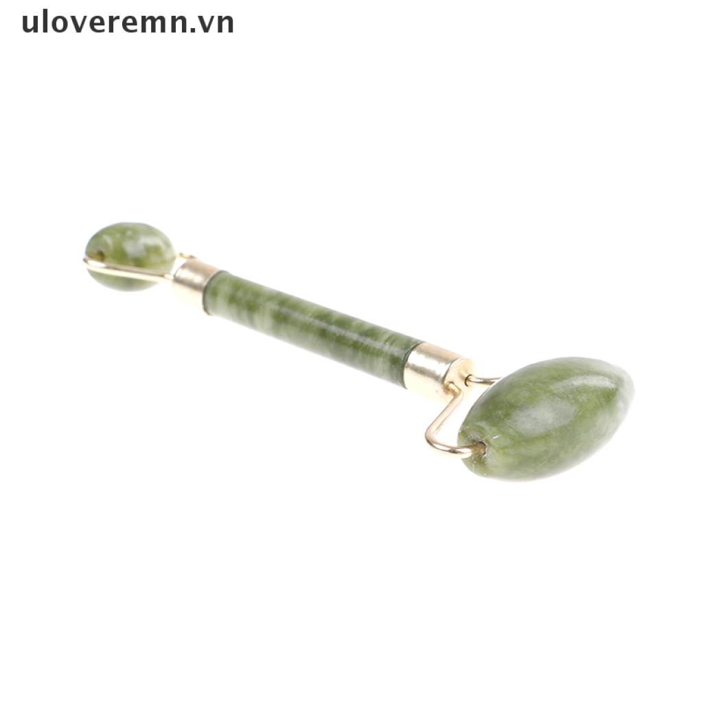 1 Cây Lăn massage Mặt / Cơ Thể Bằng Đá Ngọc Bích Chống Lão Hóa