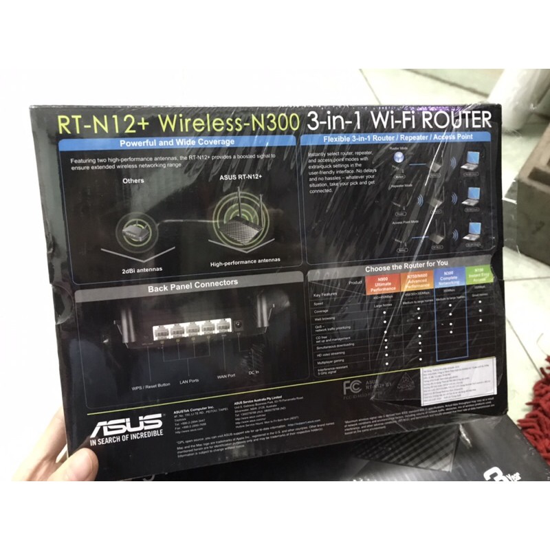 [Freeship- Hàng có sẵn] Bộ phát wifi Asus RT-N12+ chuẩn N301 - Hàng chính hãng nguyên Seal | BigBuy360 - bigbuy360.vn