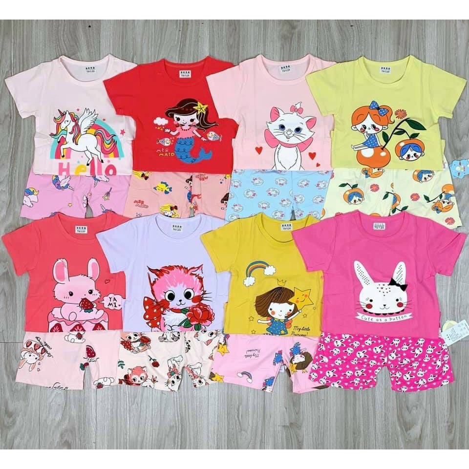 Bộ cotton cho bé yêu xuất Hàn Size Đại (85,90,95)