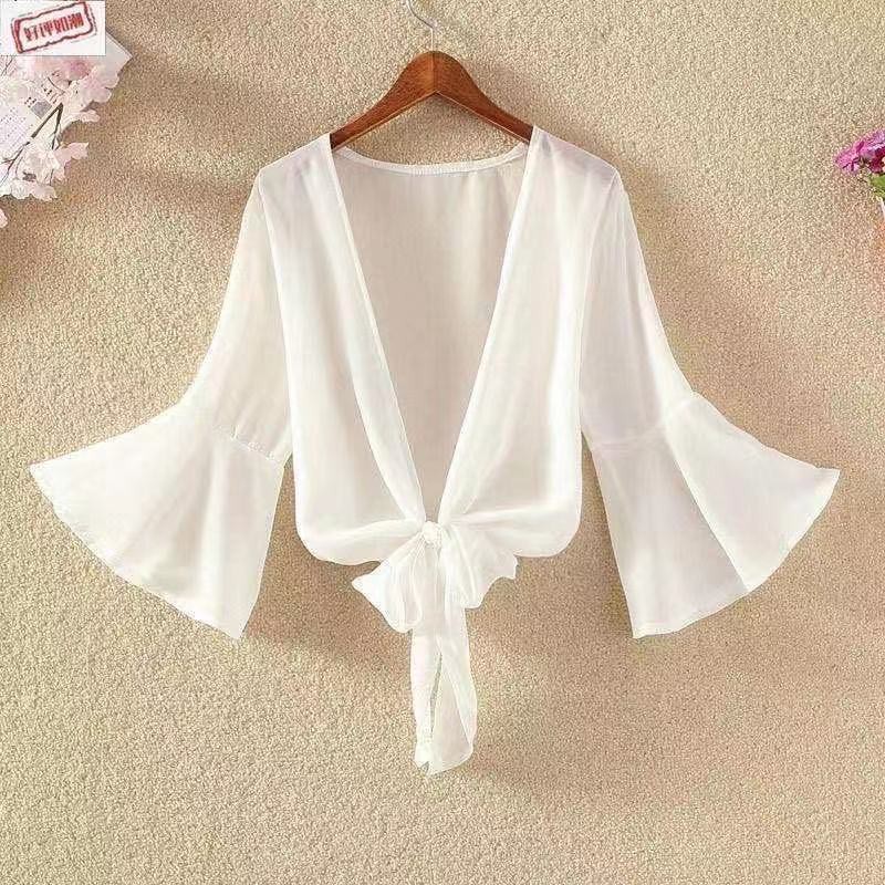 Áo Sơ Mi Chiffon Tay Ngắn Chống Nắng Thời Trang Mùa Hè Dành Cho Nữ 2021 | BigBuy360 - bigbuy360.vn