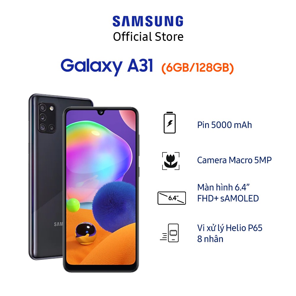 Điện Thoại Samsung Galaxy A31 6GB/128GB - Hàng Chính Hãng