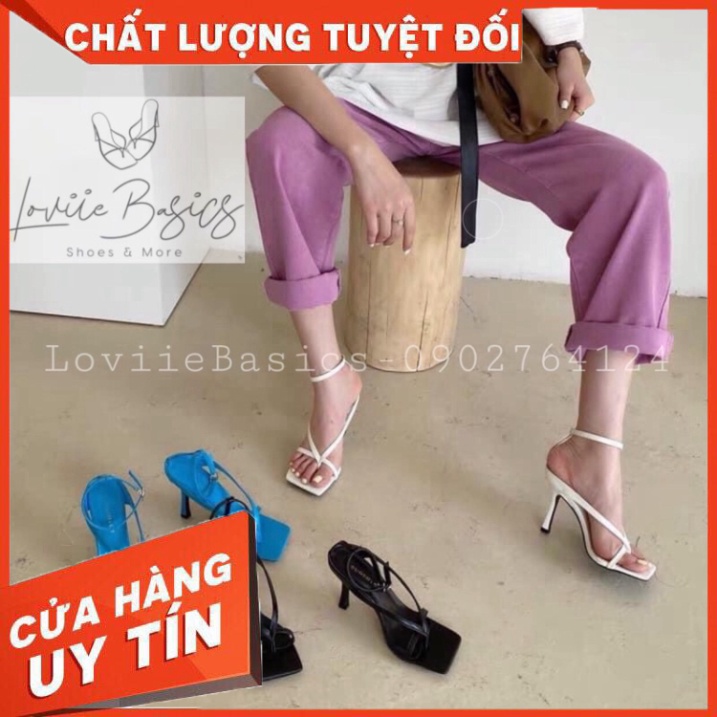GIÀY CAO GÓT LOVIIEBASICS - GUỐC NỮ QUAI MẢNH - SANDAL CAO GÓT 7CM - SANDAL XỎ NGÓN GÓT NHỌN G200522 - Hàng nhập khẩu