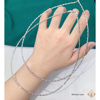 KIỀNG CỔ BẠC 925 KIỂU XOẮN KÉP