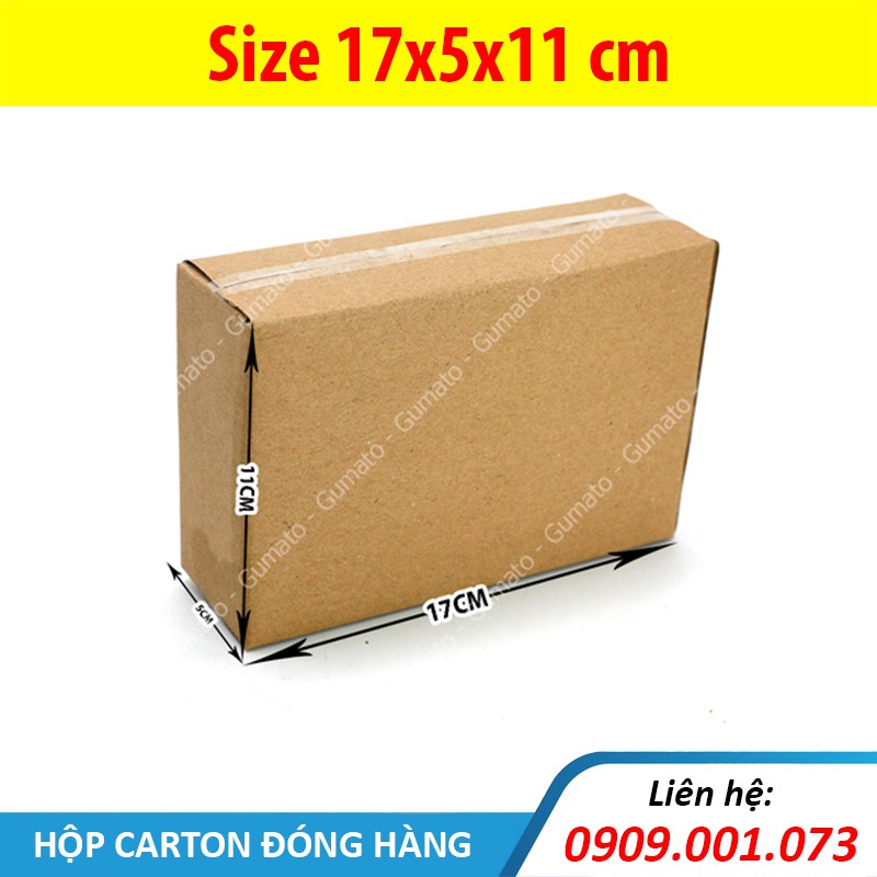 Hộp giấy P35 size 17x5x11 cm, thùng carton gói hàng Everest