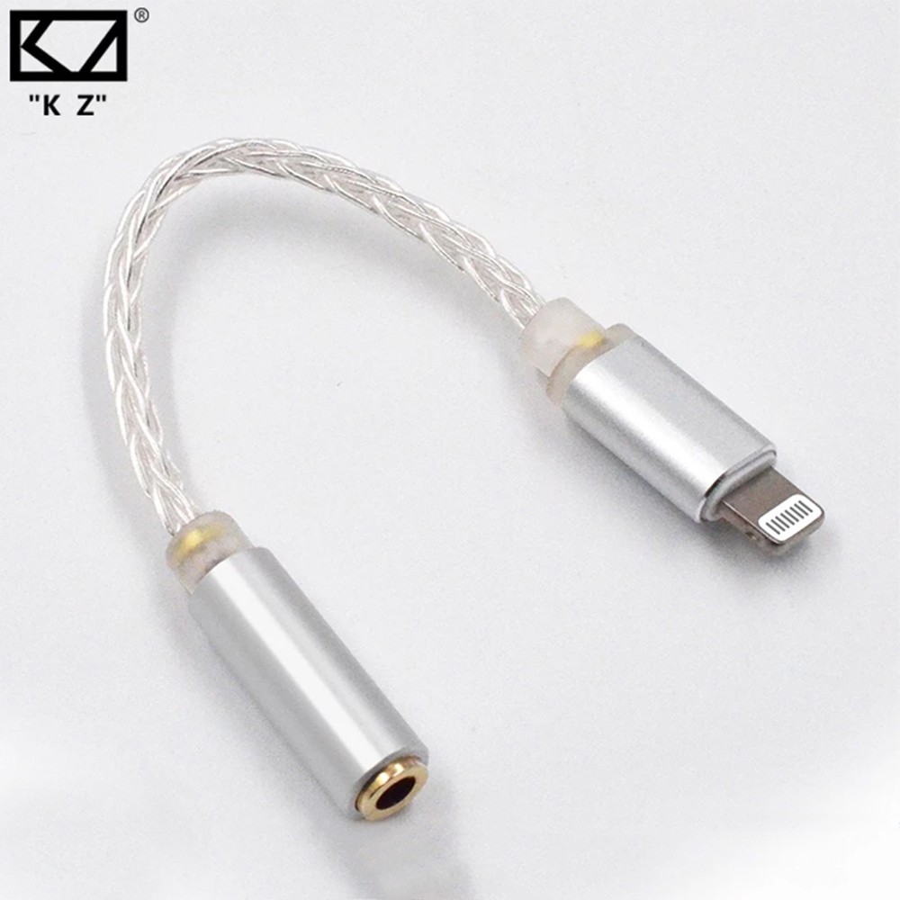 Cáp Chuyển Đổi Tai Nghe Kz Lightning Sang 8 Jack 3.5mm Dài 13cm