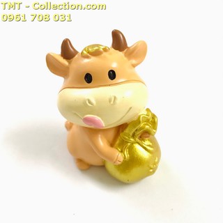 Tượng Nhựa Con Trâu Cute (giao mẫu ngẫu nhiên), Dùng để trưng bày trong nhà-TMT Collection - SP005050