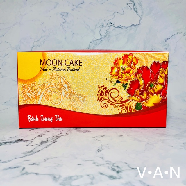 Hộp đựng bánh trung thu (2bánh) 10,5cm x 10,5cm x 6cm