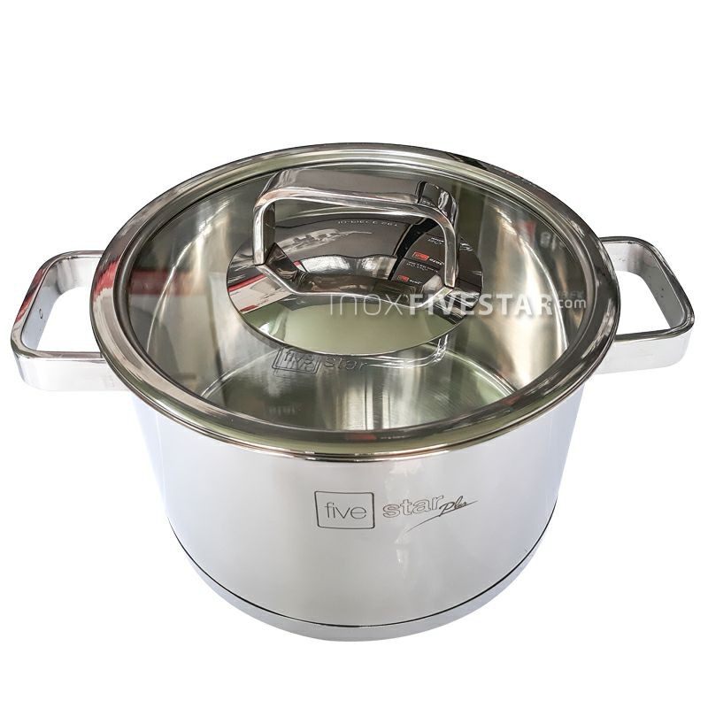[ BẢO HÀNH 1 NĂM]Nồi inox 304 Fivestar 16-18-20-24cm-đun từ-giữ nhiêt tốt an toàn sức khỏe