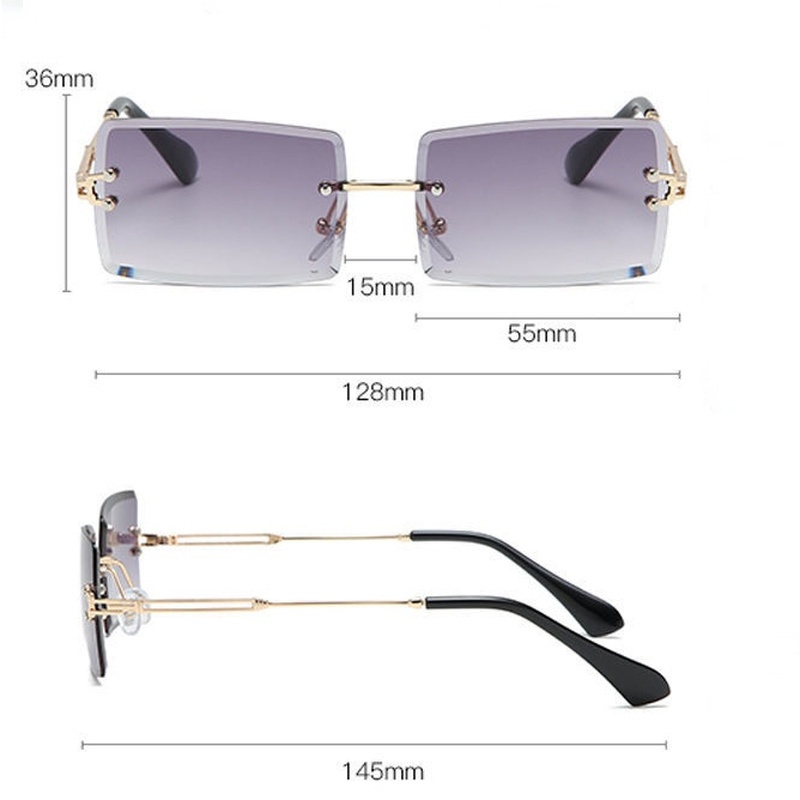 Kính Mát Không Gọng Thời Trang Cá Tính Cho Nữ