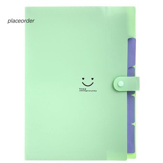 [Hàng mới về] Office Plastic Folders Multi Pocket Organizer A4 File Expansion Document Folder