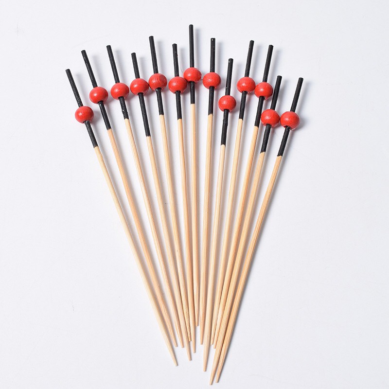 Túi tăm Xiên Que Tre Trang Trí Cocktail Xiên hoa quả decor cốc ly quán đẹp 12cm