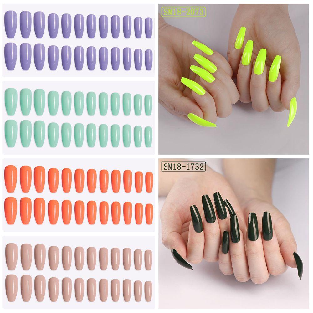 XIANTIN Hộp 24 Móng Tay Giả Che Phủ Toàn Diện Chất Lượng Cao