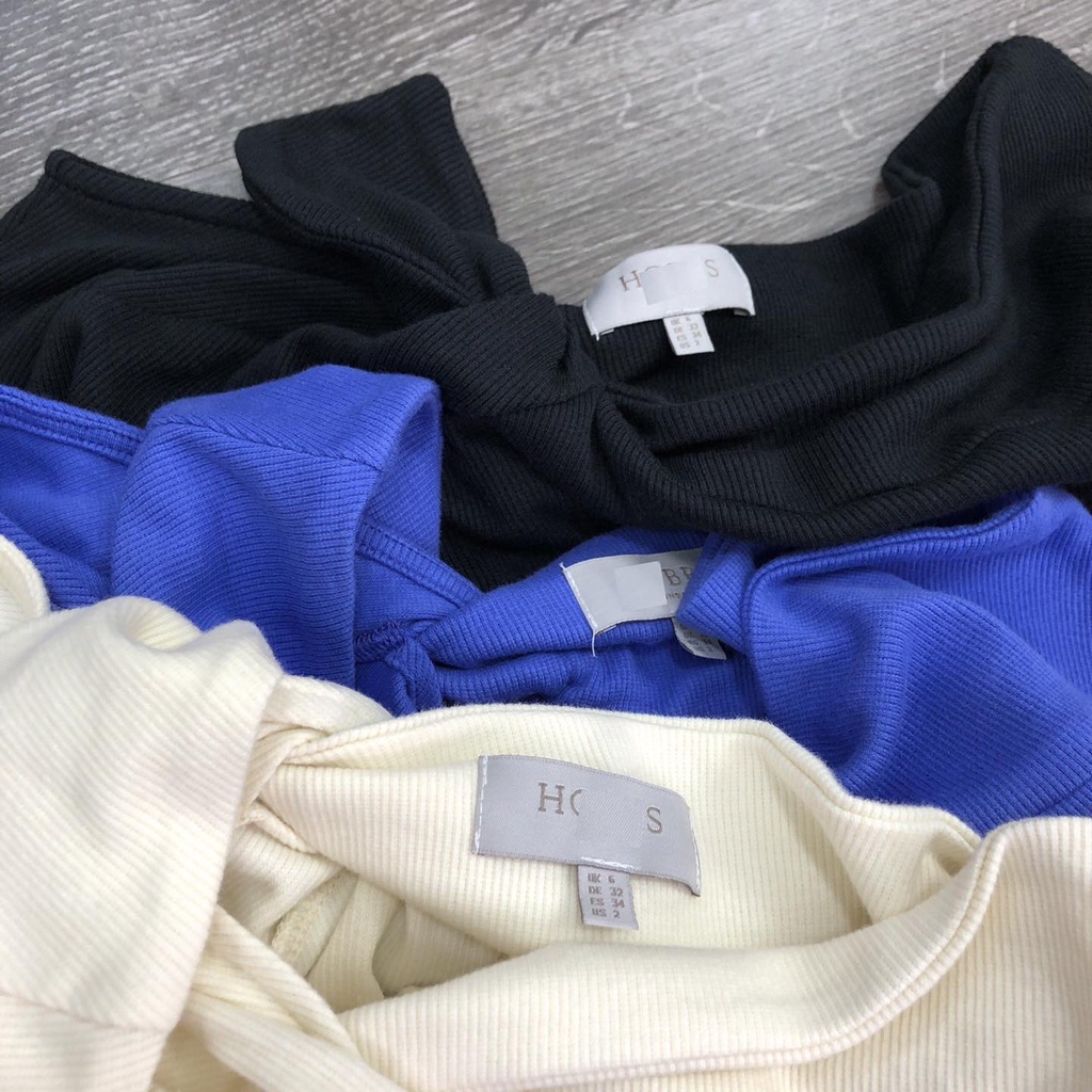 Áo croptop nữ tay dài bẹt vai