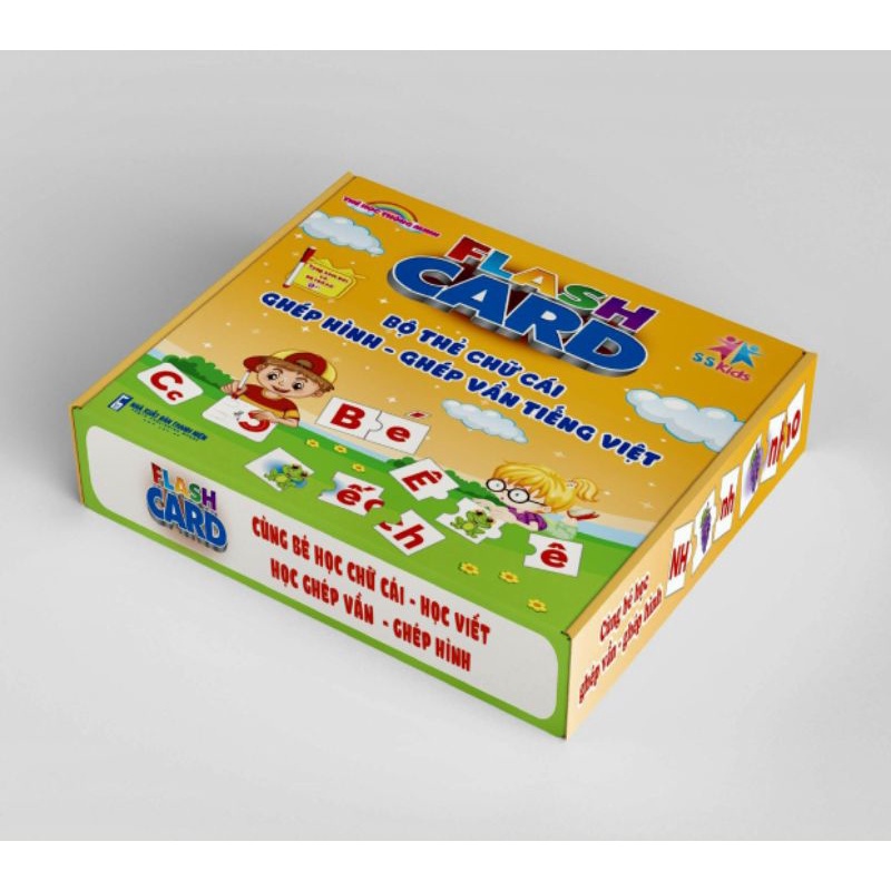 Bộ Thẻ Chữ Cái - Ghép Hình - Ghép Vần Tiếng Việt