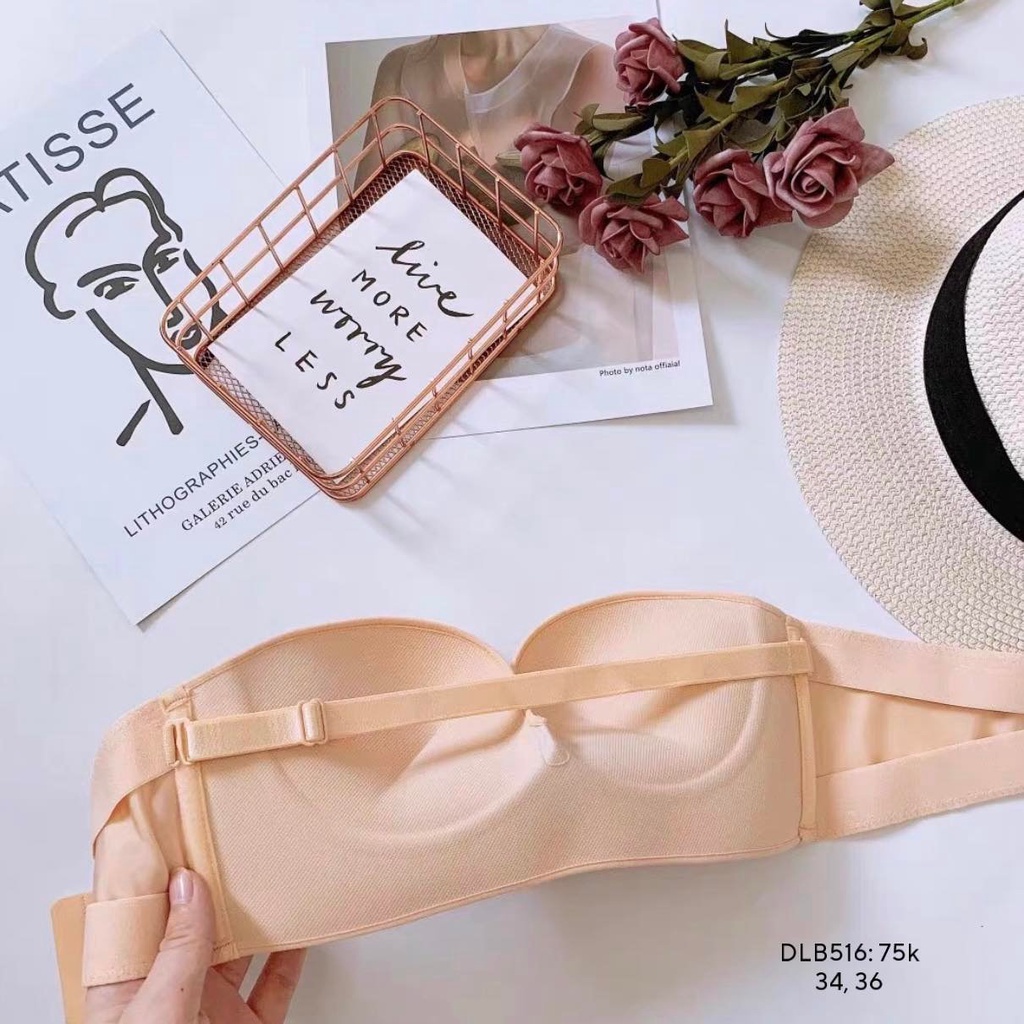 Áo Lót Nữ Siêu Phẩm Áo Ngực Không Dây 𝐂𝐡𝐨̂́𝐧𝐠 𝐓𝐮̣𝐭 Nâng Ngực Không Gọng  CHIBEST 𝐃𝐋𝐁𝟓𝟏𝟔