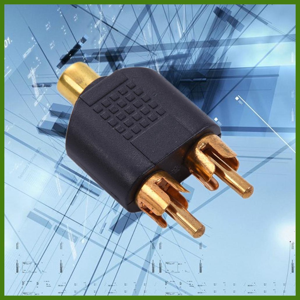 Đầu Chuyển Đổi Từ 1RCA Cái Sang 2 Cổng RCA Chữ Y