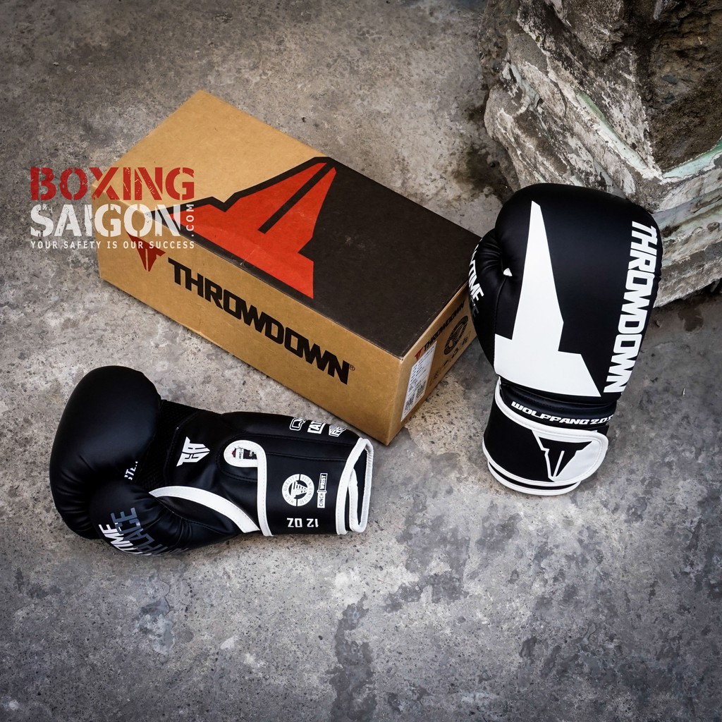 Găng tay boxing Throwdown 2.0S - Đen/Trắng