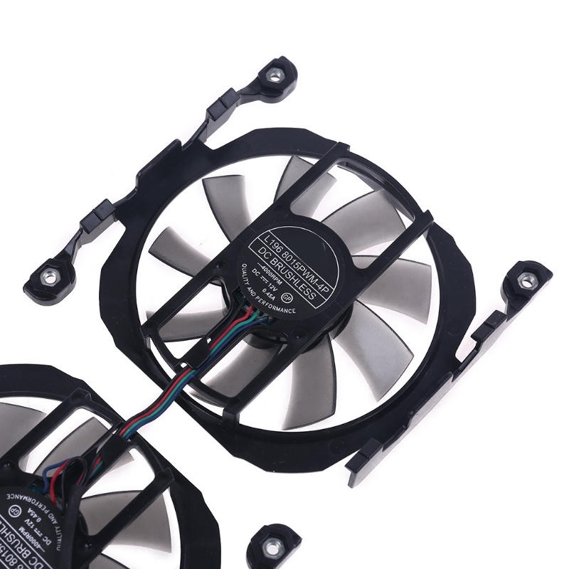 1 Cặp Quạt Tản Nhiệt Đồ Họa L196 8015PWM-4P DC 12V 0.45A Cho Inno3D 260 GTX 750ti GTX660 GTX 750
