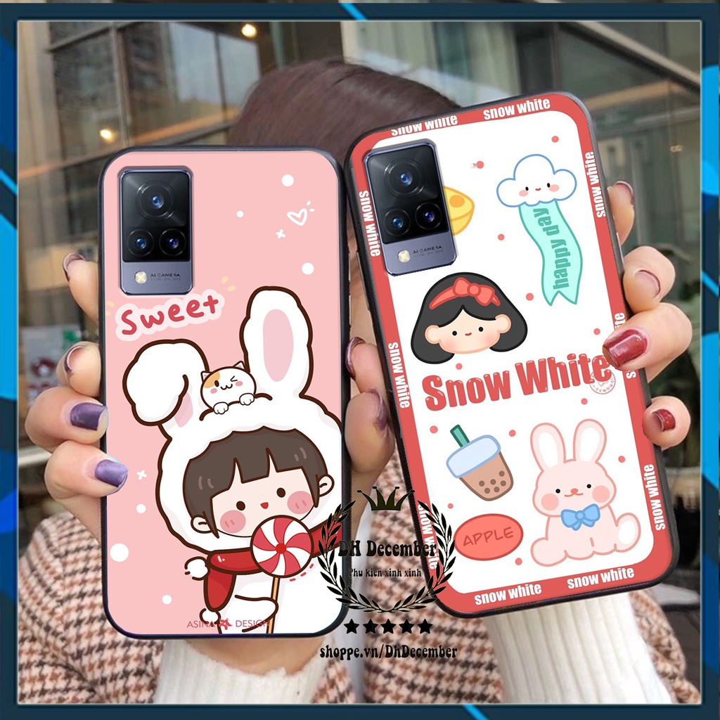 Ốp lưng Vivo V21 5G in hình 3D lucky, gấu Brick xinh xắn - KHÔNG NÊN BỎ LỠ