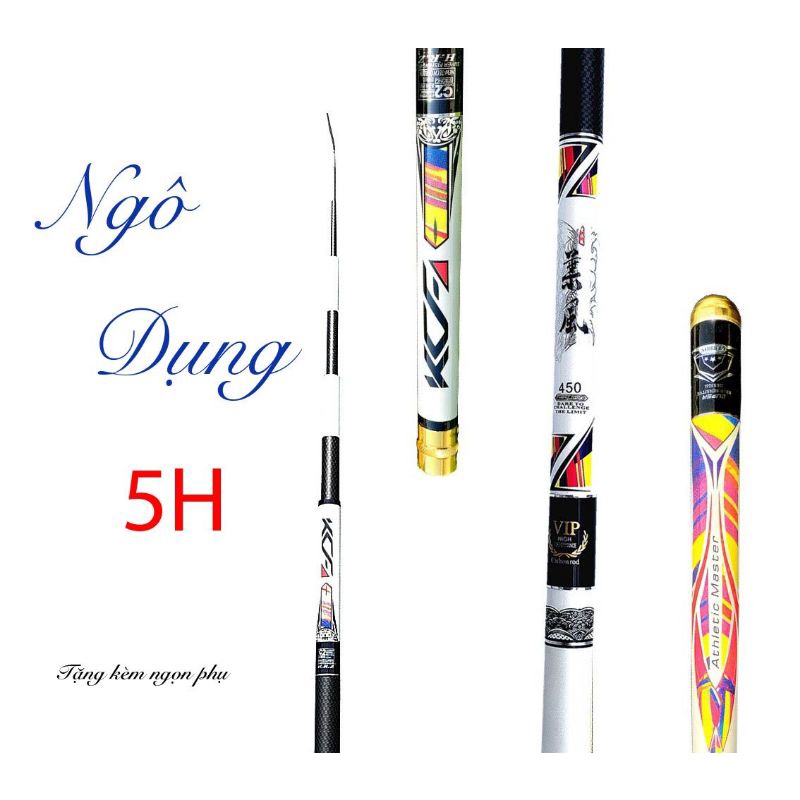Cần Câu Tay Vid Ngô Dụng 5H Cần Câu Đài Câu Đơn Carbon Cần Câu Cá Cao Cấp. Cần câu tay 5h