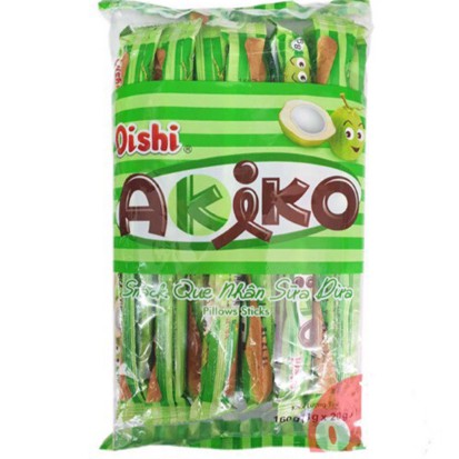 Bánh Snack Que Akiko Oishi Các Vị Gói 160gr (20 que x 8gr)