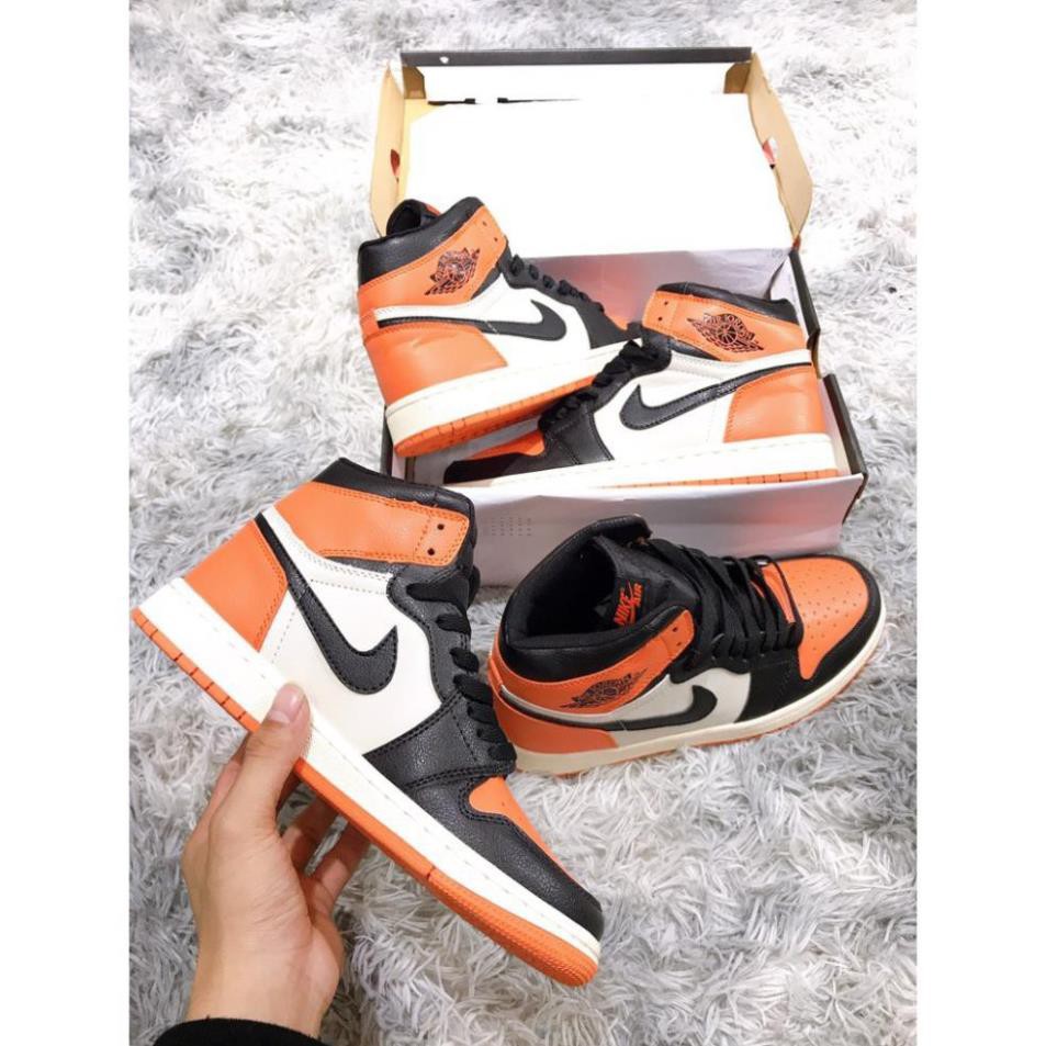 [𝐒𝐀𝐋𝐄 ĐẬ𝐌 𝟔.𝟔] Giày Sneaker Jordan 1 màu cam đen cao cổ nam nữ Full Box Freeship, Giày Jodan low Cao Cổ Cam hot hit 202 | BigBuy360 - bigbuy360.vn