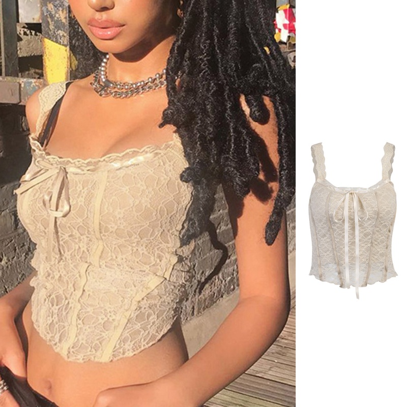 Áo Croptop Không Tay Cổ Vuông Màu Sắc Đơn Giản Phong Cách Retro Thời Trang Mùa Hè Cho Nữ | BigBuy360 - bigbuy360.vn