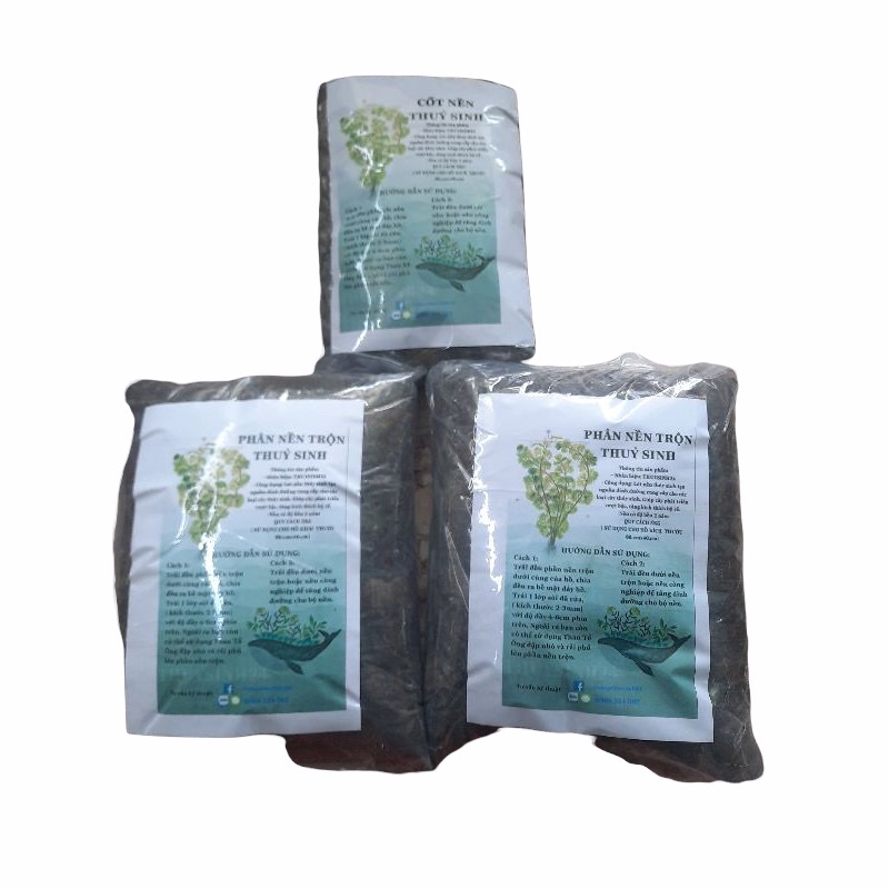 Phân nền trộn thuysinh24 túi 1kg - tstx. phân nền thủy sinh