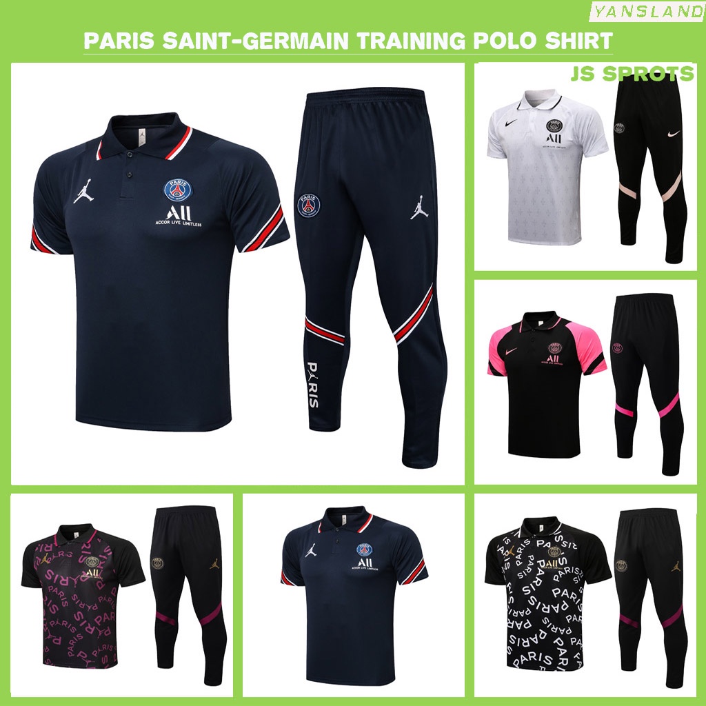 Áo Thun polo Tập Luyện Psg Saint-Germain jersey Cho Cầu Thủ Messi Mbappe Neymar Ramos in Maria
