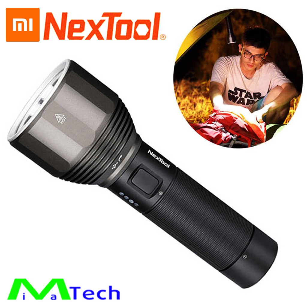 Đèn Pin Xiaomi Nextool Flashlight Cầm Tay Siêu Sáng Model ZES0417 Siêu Sáng Chống Nước Hợp Kim Nhôm Hàng Không Bền Bỉ